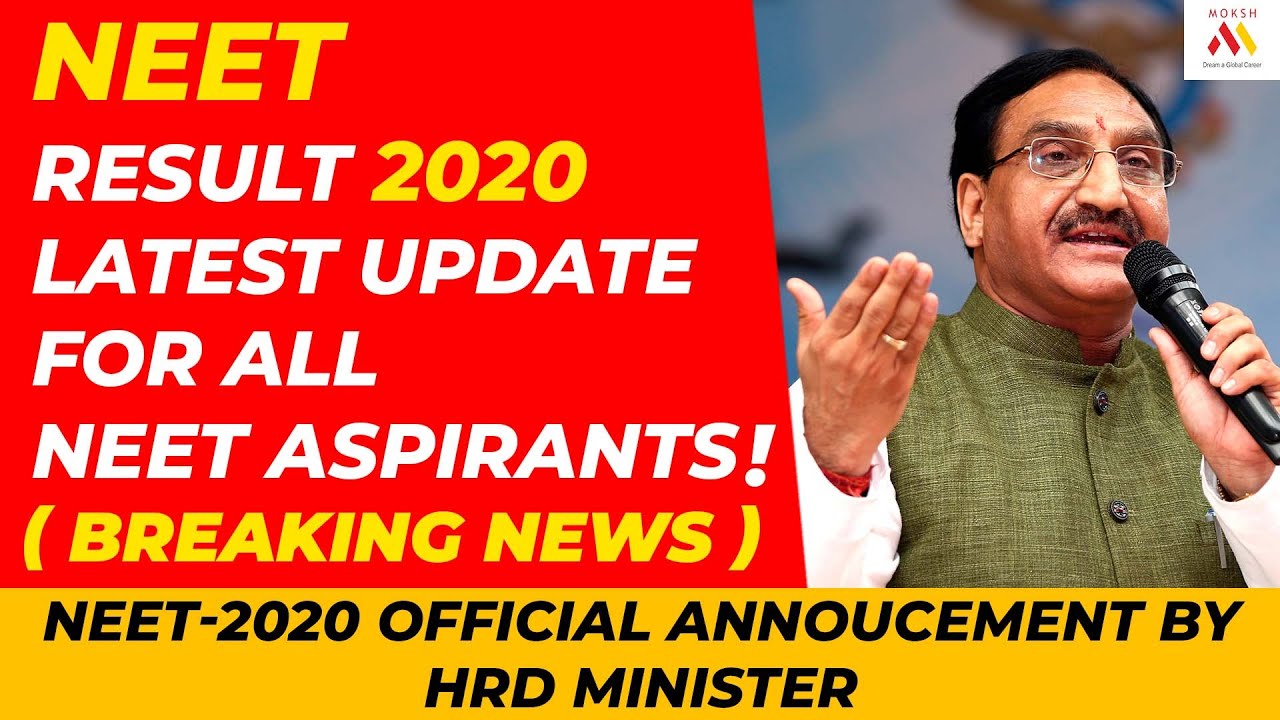 NEET 2020 Result Date Announced By HRD Minister | Special webinar for NEET Aspirants | Moksh MBBS
