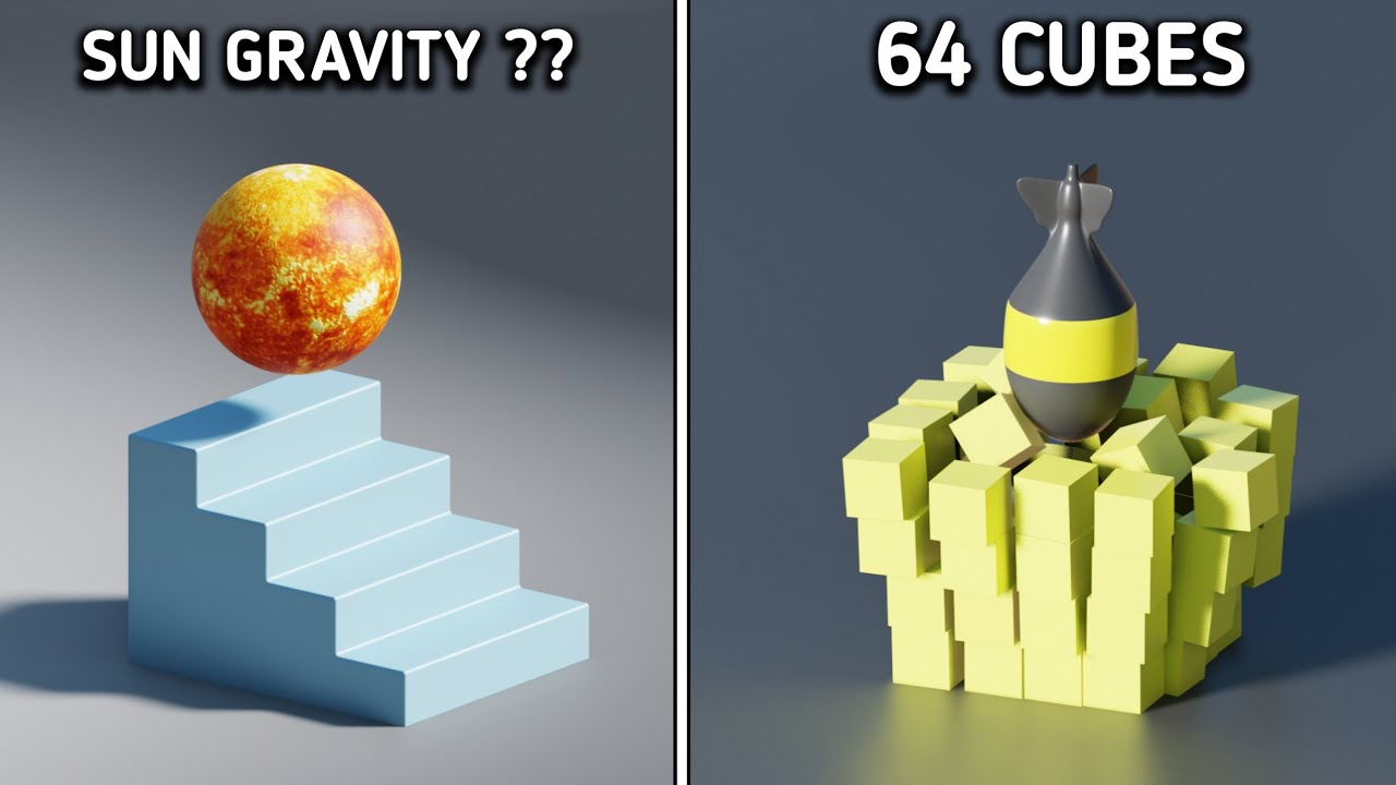 🔥The Most Satisfying Physics 3D Simulations | Physics Simulation Showcase in Blender