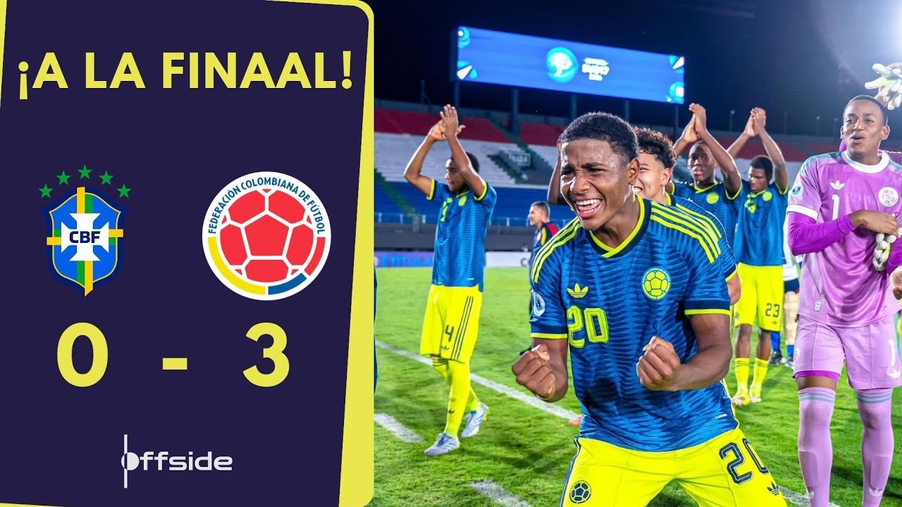 BRASIL VS COLOMBIA EN VIVO 🔴 | Semifinal Sudamericano Sub-17 2026 | Offside