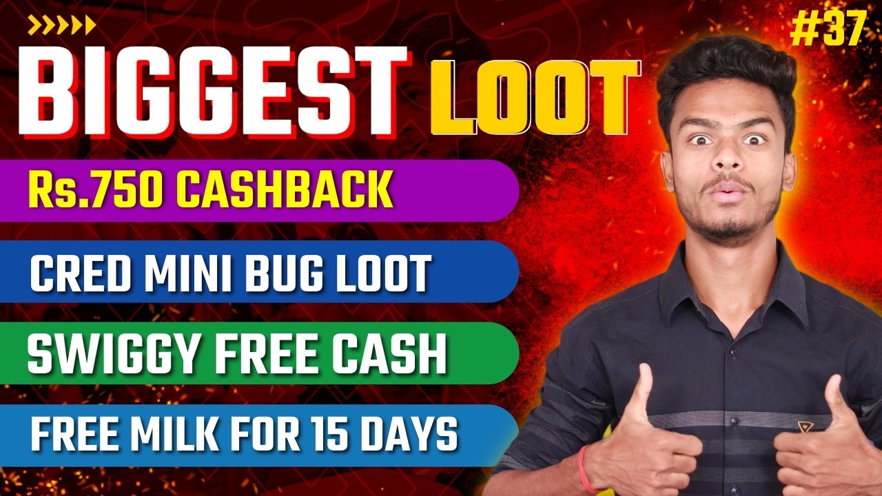 Rs.750 Cashback, CRED Mini BUG, Swiggy Predict & Win Offer, Milkbasket Loot, Canara a1 Rs.100 Loot