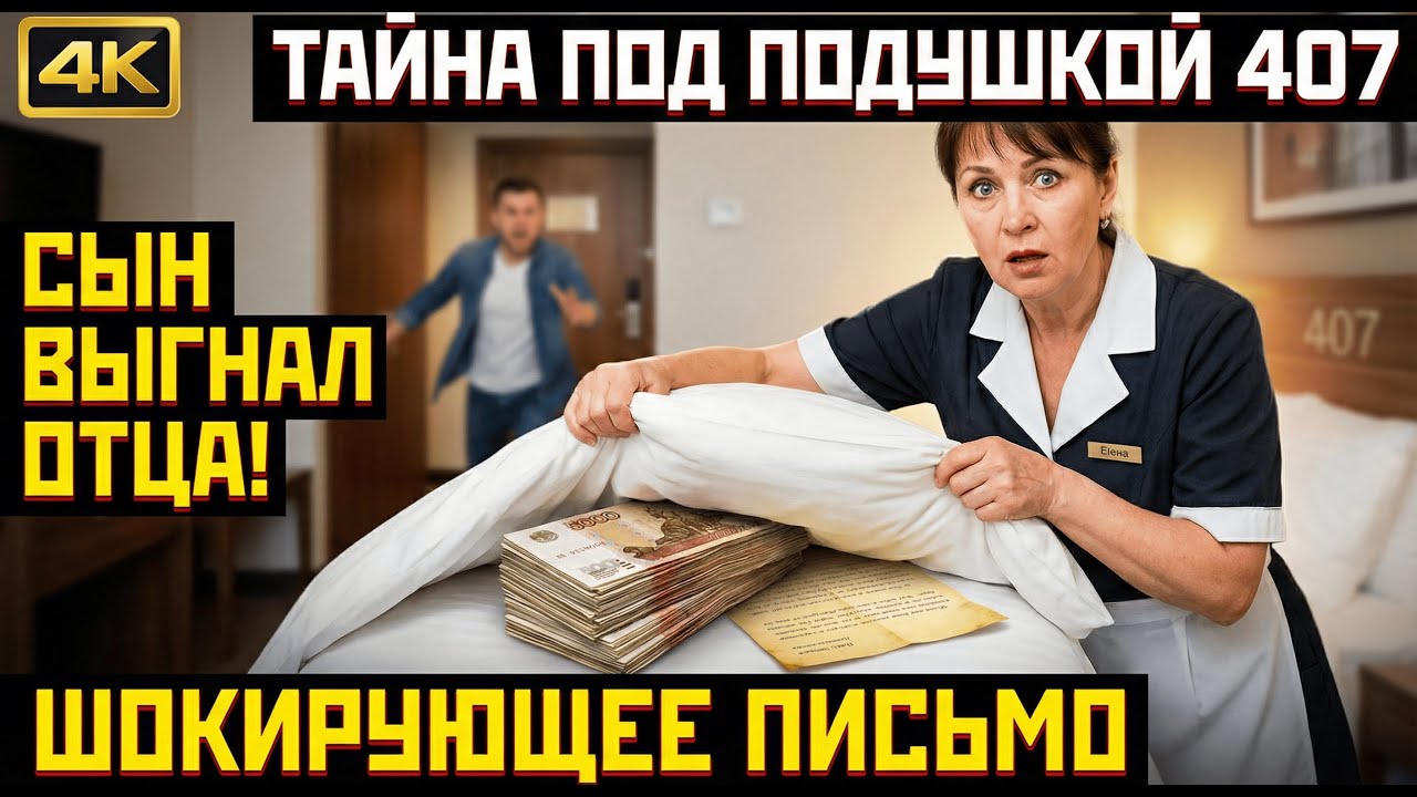 Старик пришел к сыну-директору, а тот выгнал его в отель. Увидев под подушкой ЭТО, горничная замерла