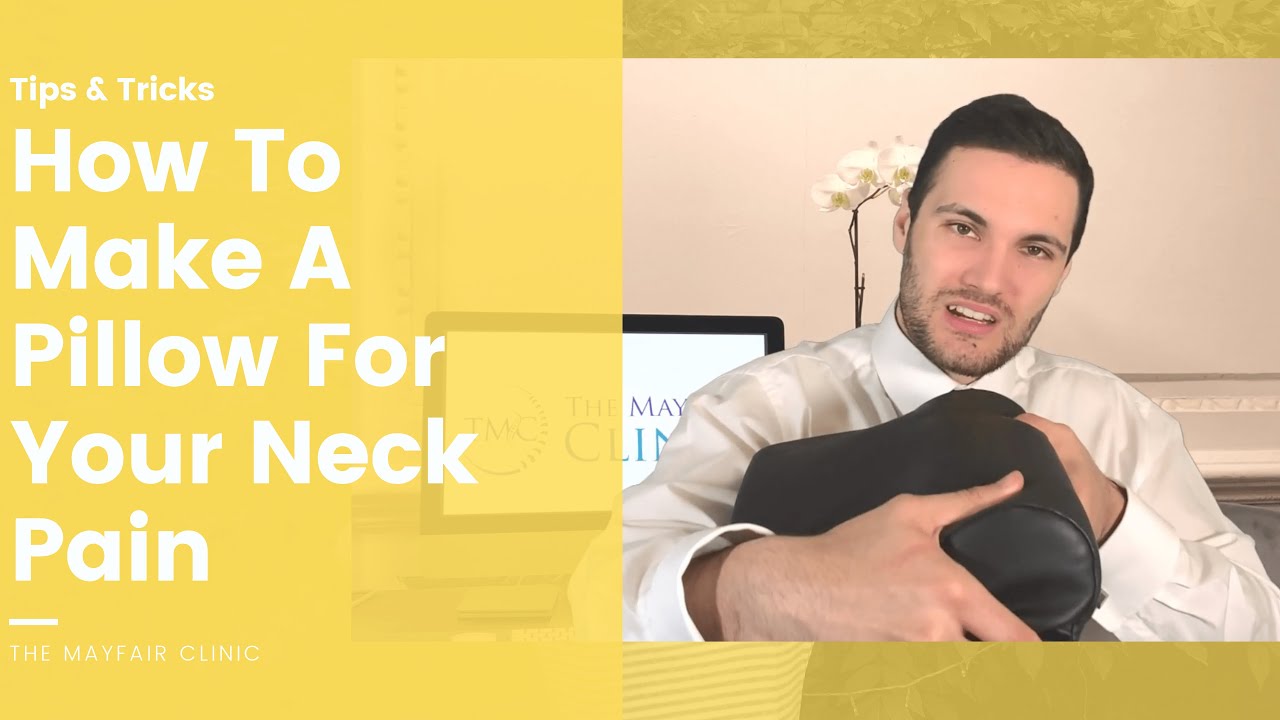 How To Make A Pillow For Neck Pain | Neck Pain Relief Pillow