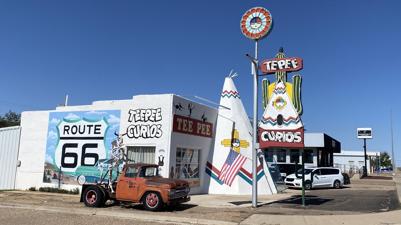 Route 66 Drive Through Tucumcari New Mexico April 24, 2025