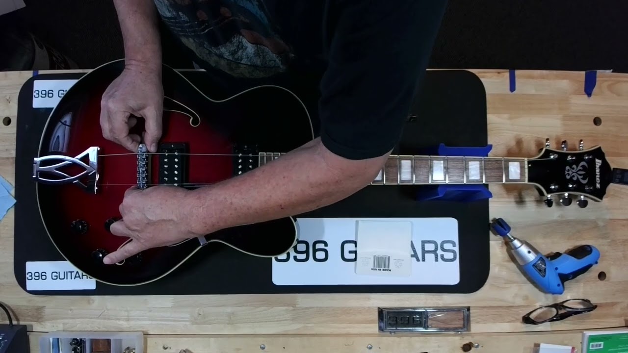 Ibanez AF 75 Floating Bridge Setup