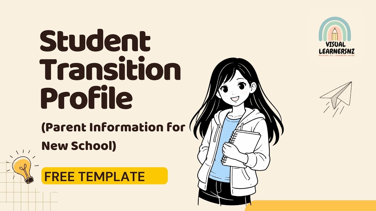 School Transition Profile for Special Needs Students | Parent Template for New School