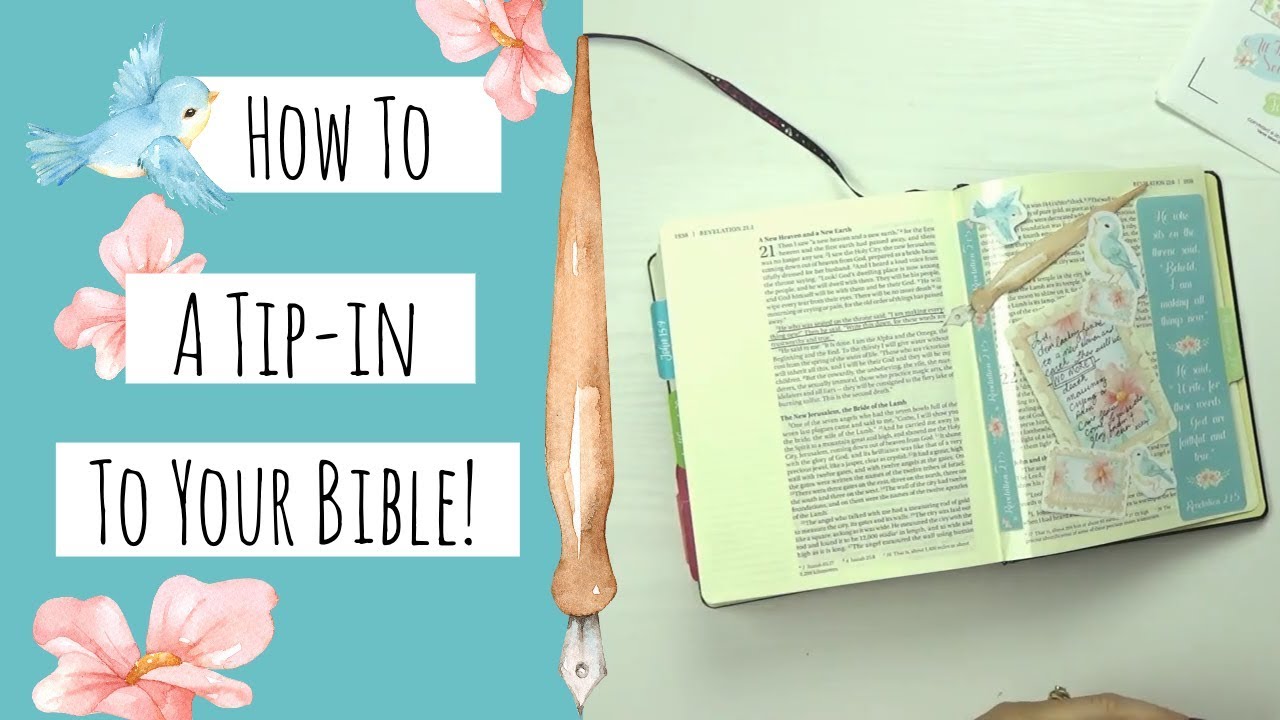 How to Add a Tip-in to Your Bible - It's Really Easy!