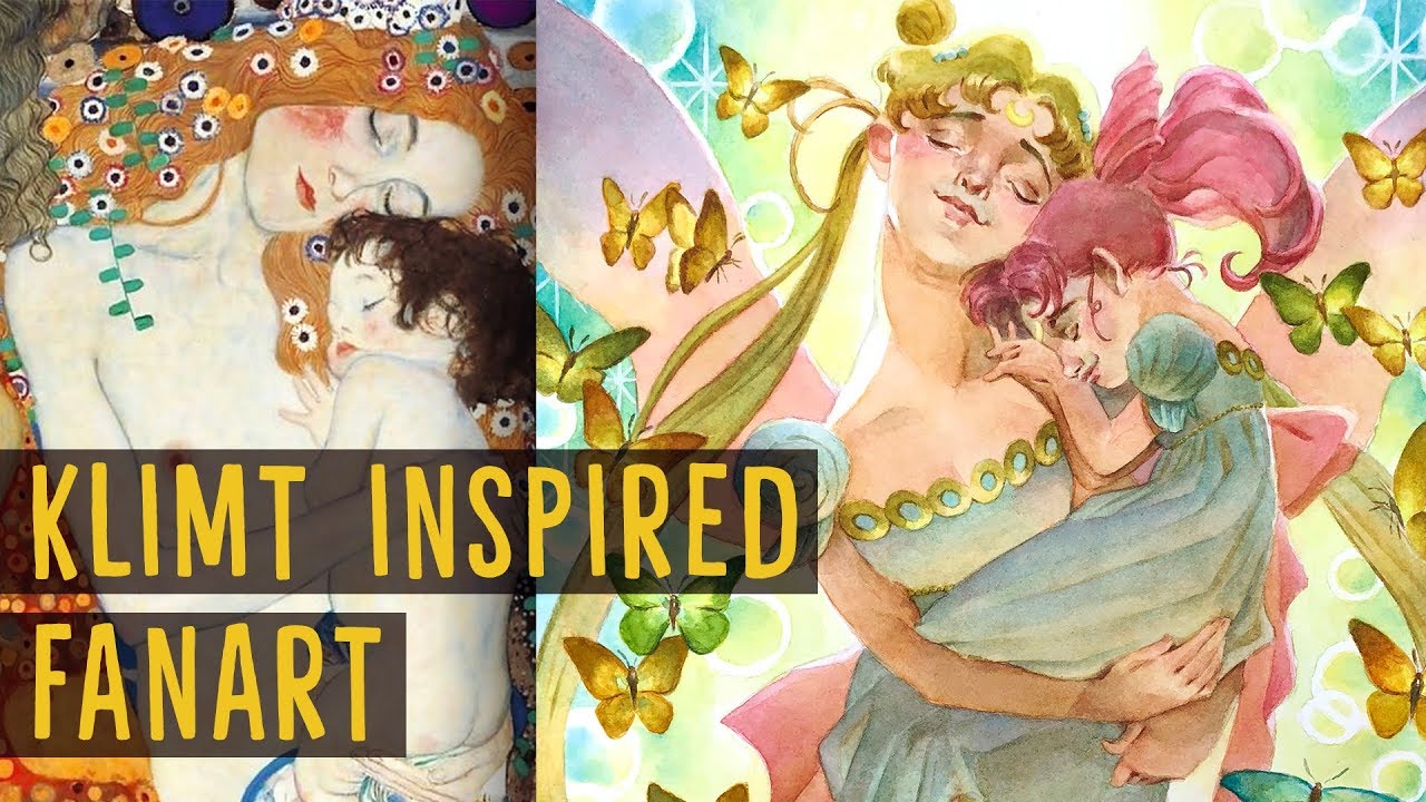 Gustav Klimt-Inspired Sailor Moon Fan Art!🌙✨