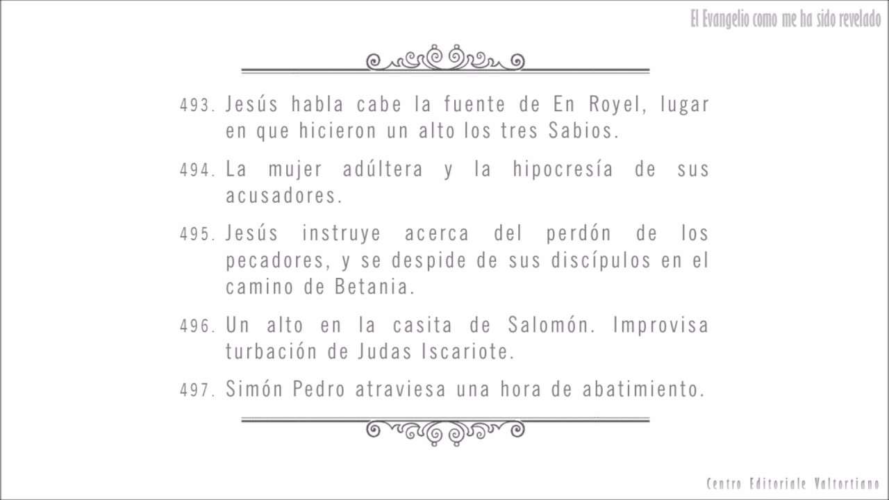 El Evangelio como me ha sido revelado: 493-497