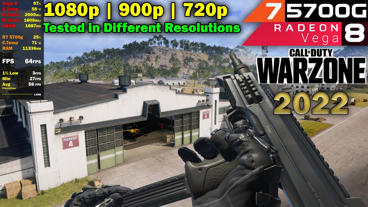 Warzone Pacific | Ryzen 7 5700G & 16gb | Vega 8 | No GPU Test in Early 2022