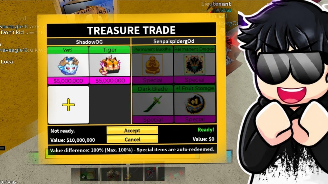 Trading Yeti and Tiger for 24 hrs 💀 | Blox Fruits... 
