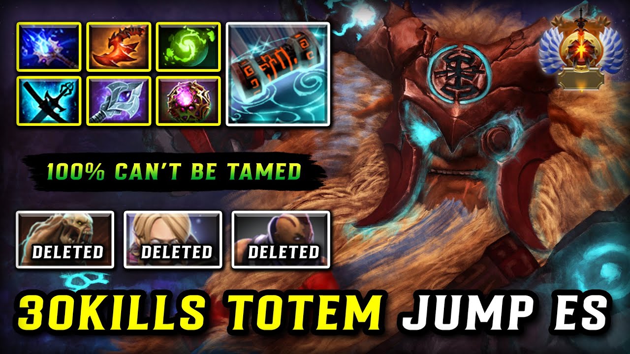 30KILLS CLEAVE TOTEM JUMP MID Earthshaker | Max Slotted Build | 100% Impossible to Tamed | DOTA 2