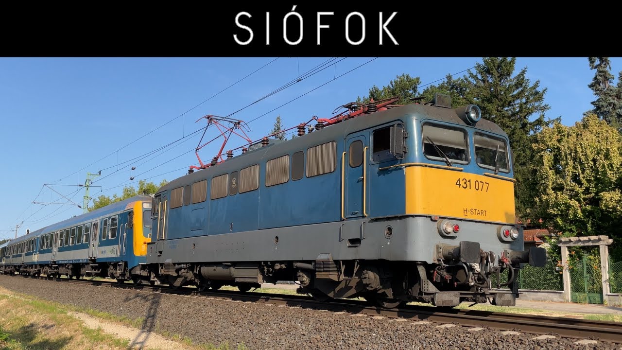 Vonatok Siófokon | Trains in Siófok, at Balaton (4K/UHD)