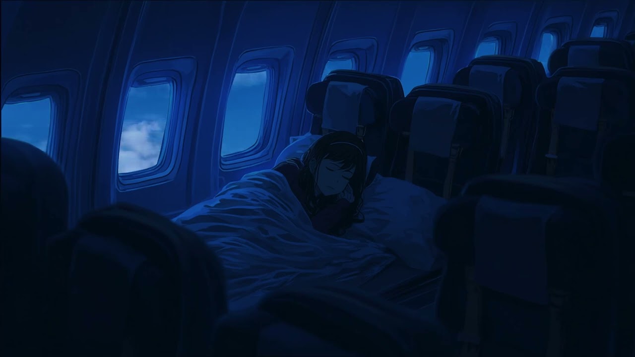 Airplane Sleep Sounds & Black Screen | Fly Away with Relaxing Airways!