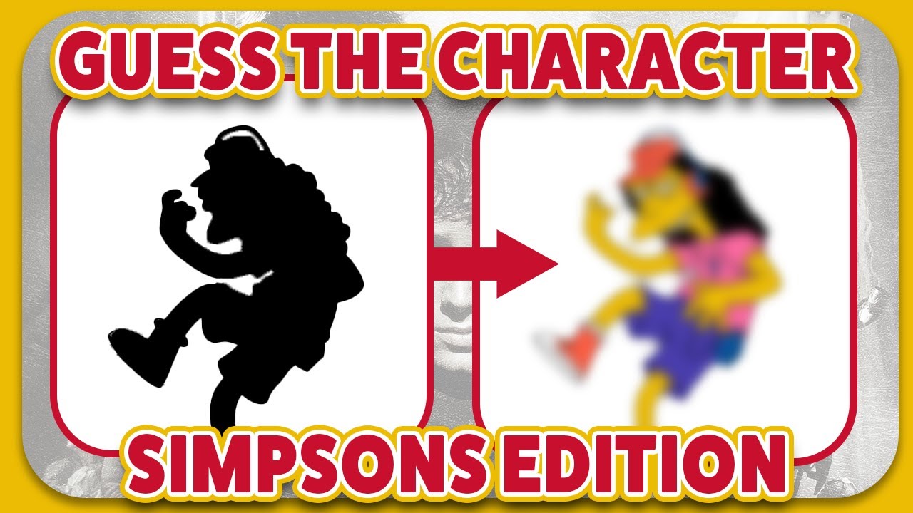 The Simpsons Guessing Game - Guess The Simpsons Character From The Silhouette