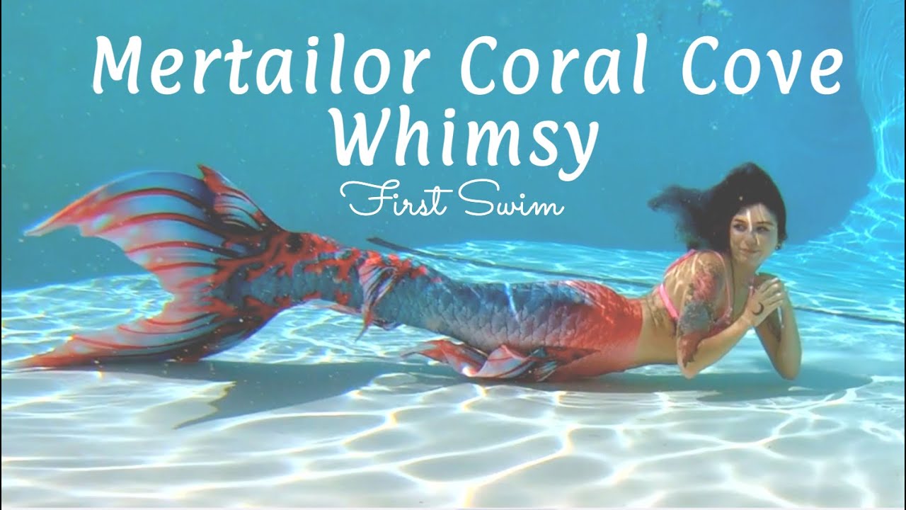 First Swim in the Mertailor Coral Cove Fantasy Fin 3 Whimsy Tail!