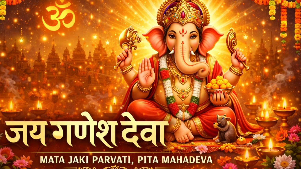 जय गणेश देवा 🙏 | Ganesh Aarti 2026 | Mata Parvati Pita Mahadeva | Ganpati Bhajan  Siddhivinayak Song