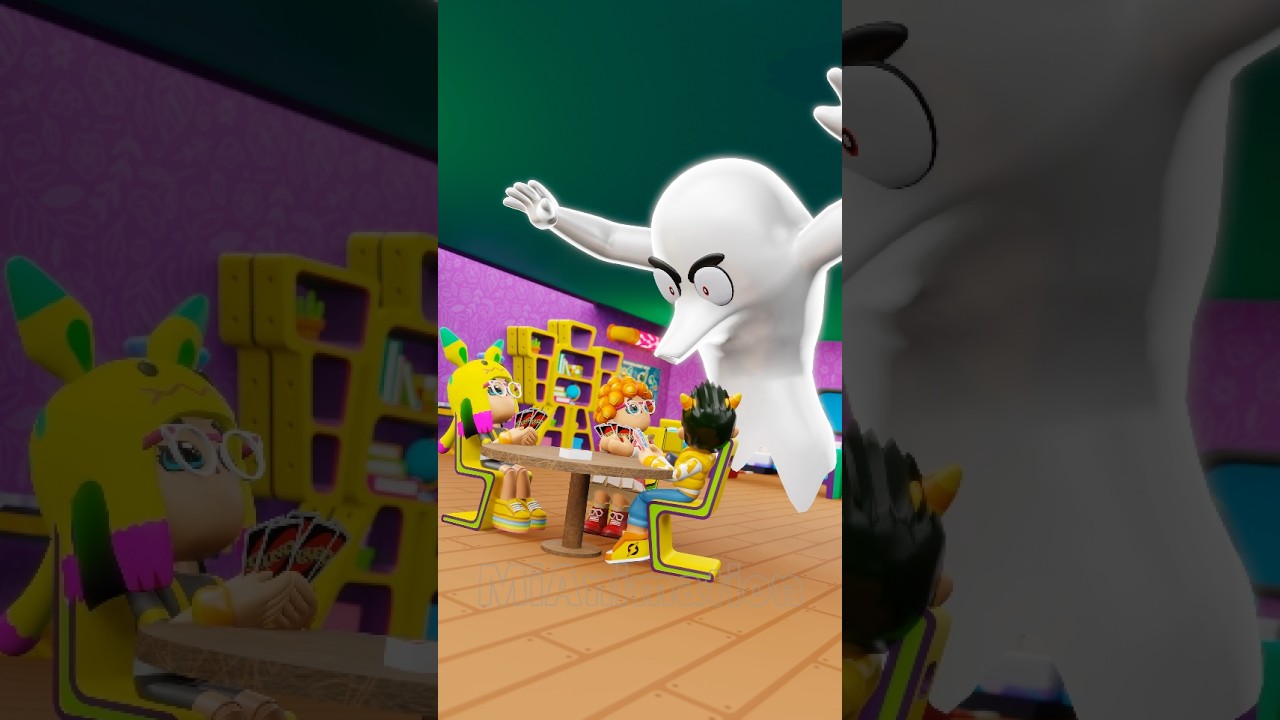 Ghost SCARED Deaf People 🤣 PK XD Meme #funny #comedy #meme #animation #pkxd #shorts