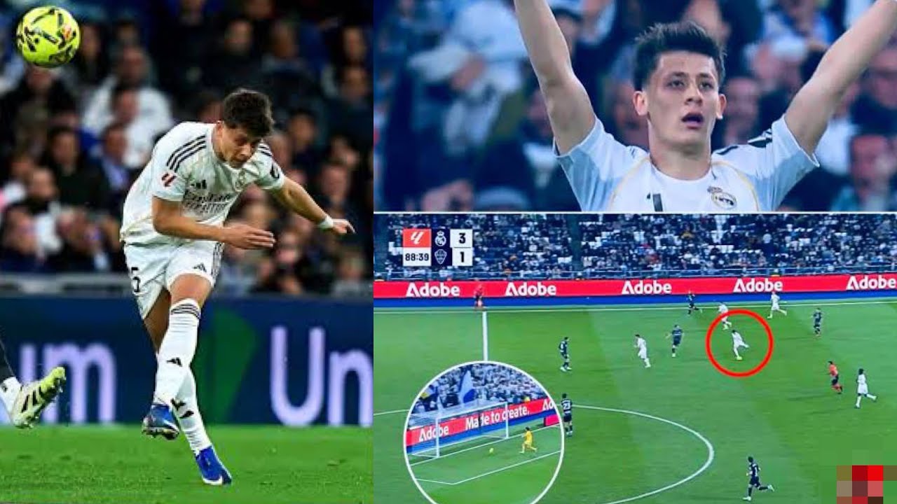 FAMOUS REACTION TO ARDA GULER SCORES “PUSKAS-WORTHY” GOAL | Real Madrid 4-1 Elche