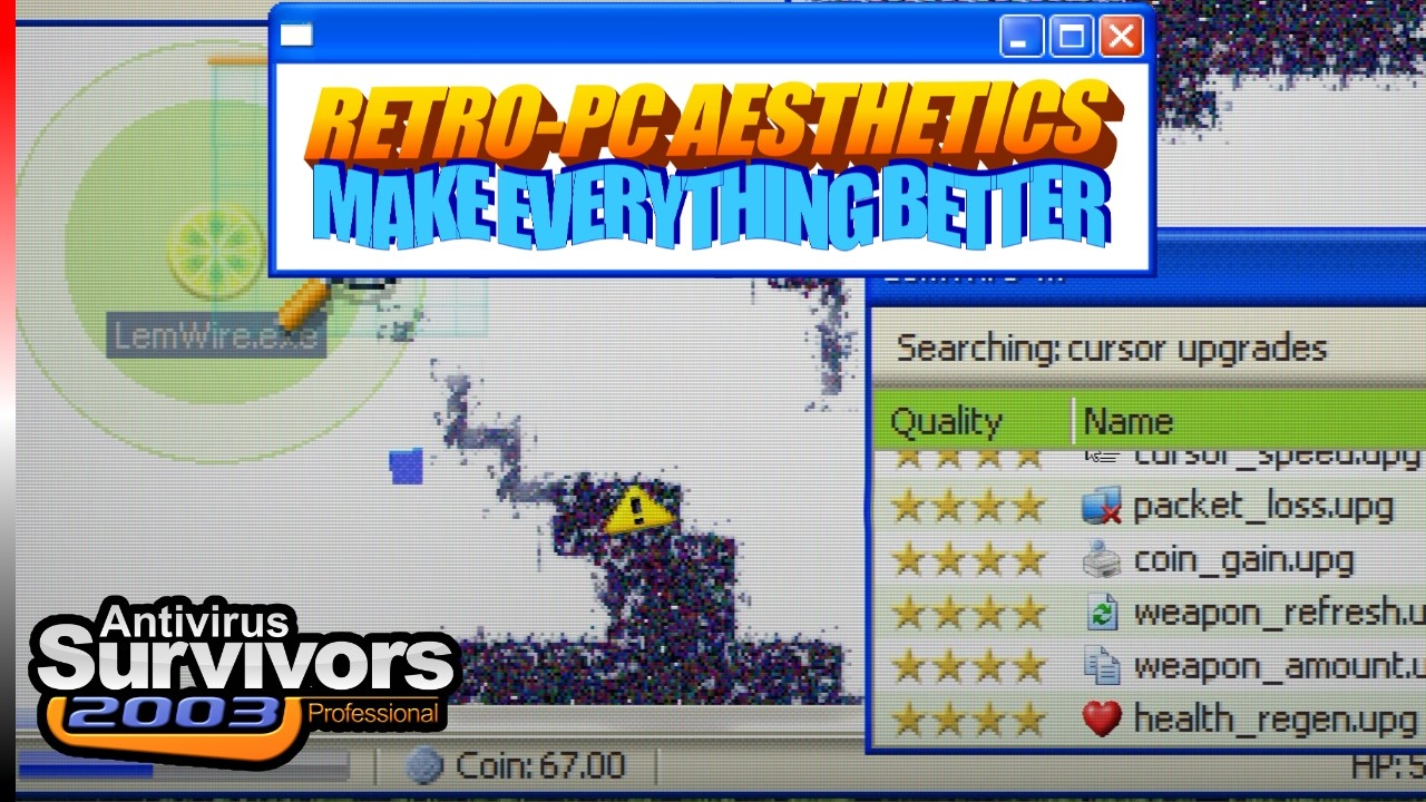 A Nostalgic Take On The Survivors-Like Genre! (Antivirus Survivors 2003 Professional)