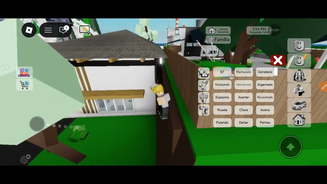 Sessão da Roblox exibindo discriminação do mundo 