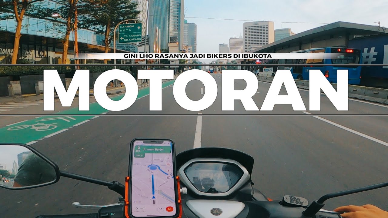 GINI LHO RASANYA JADI BIKERS DI IBUKOTA‼ Jalan-jalan Keliling Jakarta Naik Motor❗