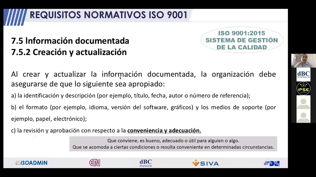 Control de  documentos con base en la norma ISO 9001:2015