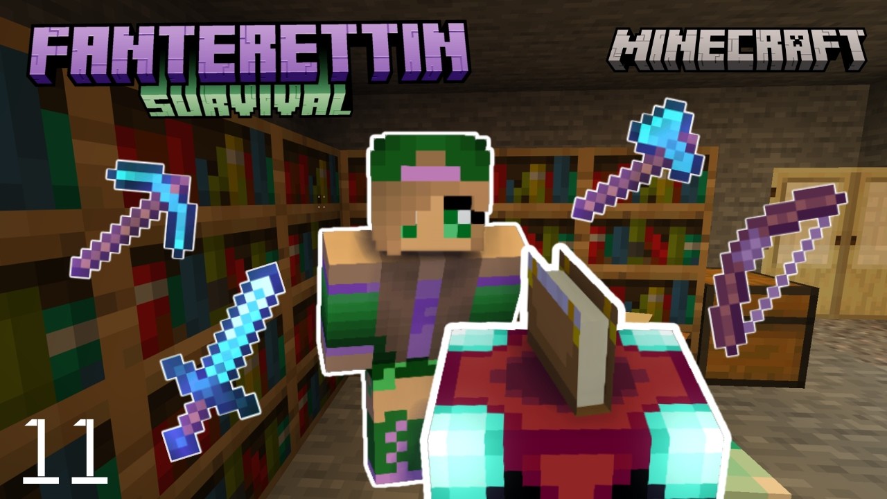 Enchantuju diamantové nástroje! | Minecraft Survival Let's Play - Ep. 11
