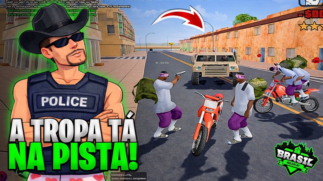 Trocamos tiro com polícia e deu ruim  No BRASIL ROLEPLAY 😨 - Eduardo BRP