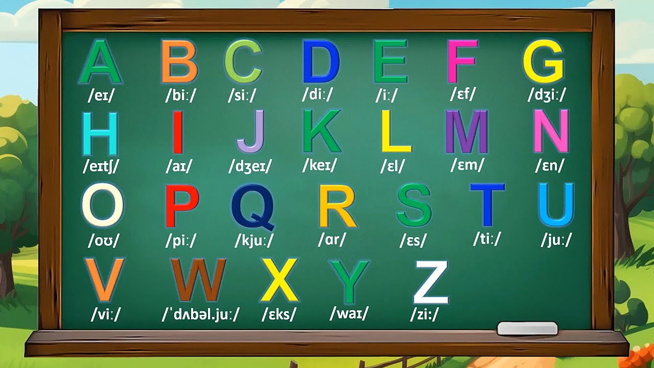 Bảng chữ cái tiếng anh và phiên âm cơ bản | English alphabet for children