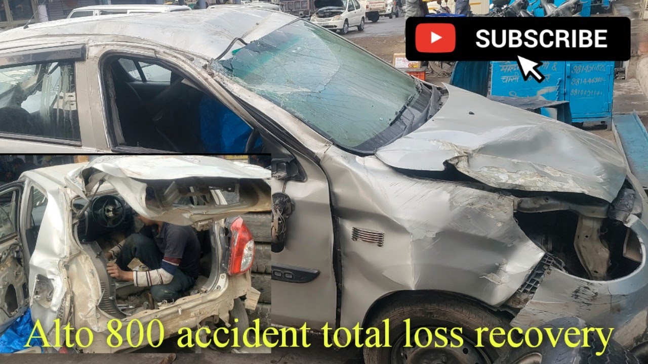 ALTO 800 accident total loss repairing