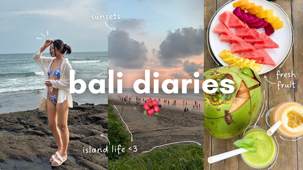 bali travel diaries 🌺 | island life, aesthetic cafes, beach clubs, & exploring