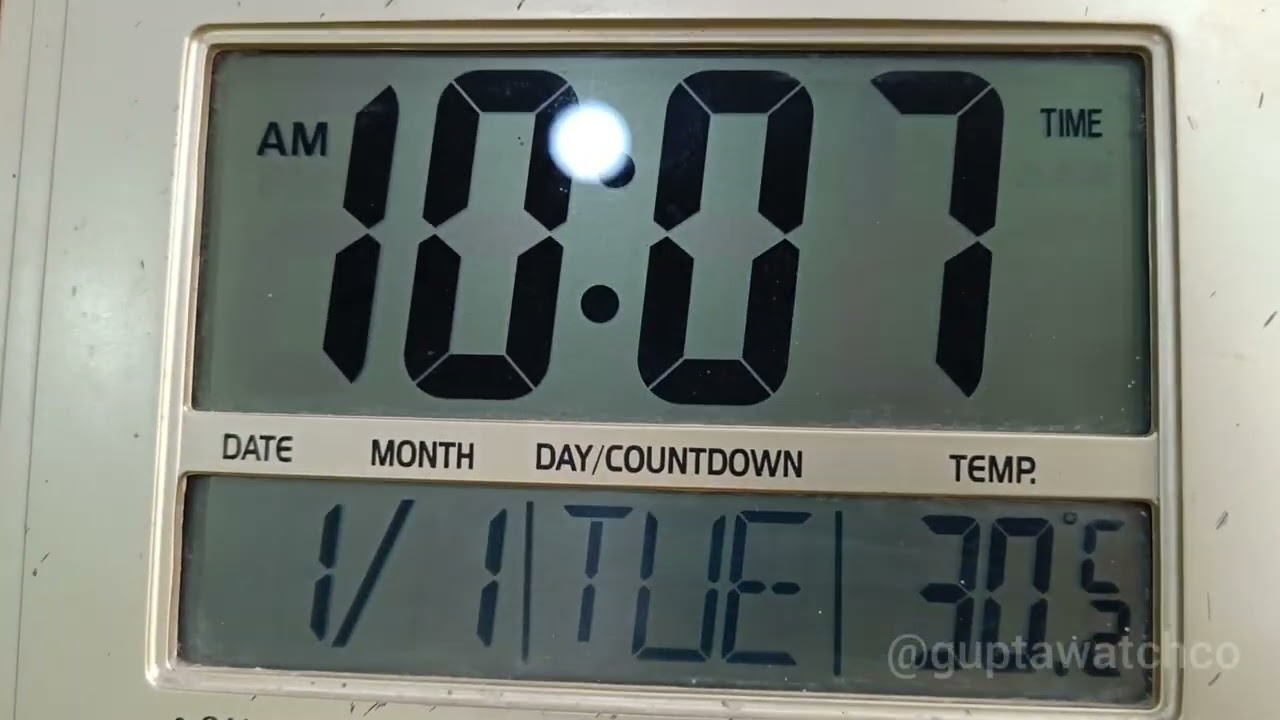 Ajanta ODC-130 Time Confirmation || How to set time in digital watch #guptawatchco