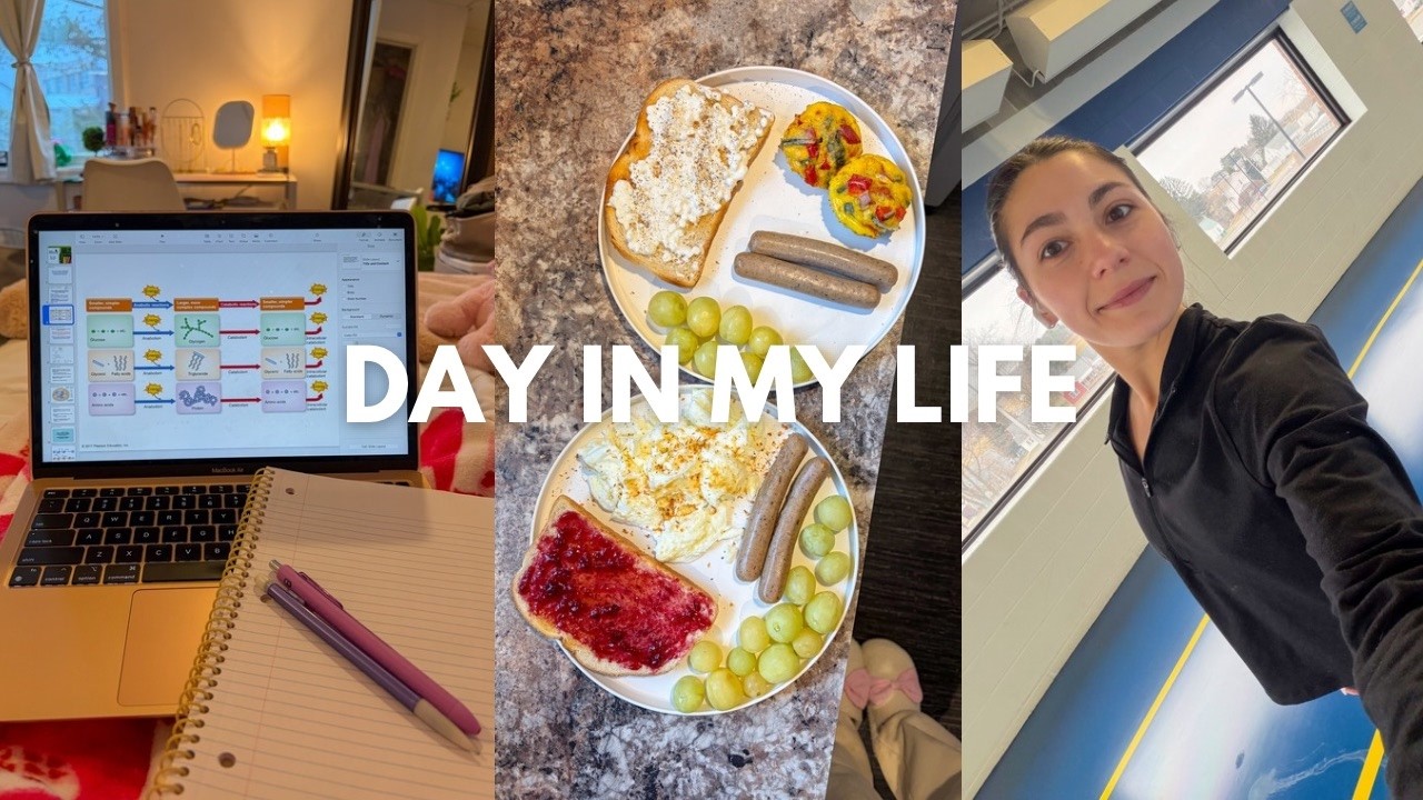 day in my life ⛅️ senior in college 