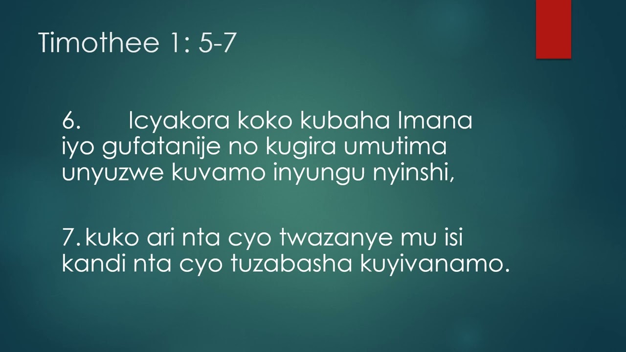 Umubyeyi Data wo mu ijuru niwe soko y'umugisha