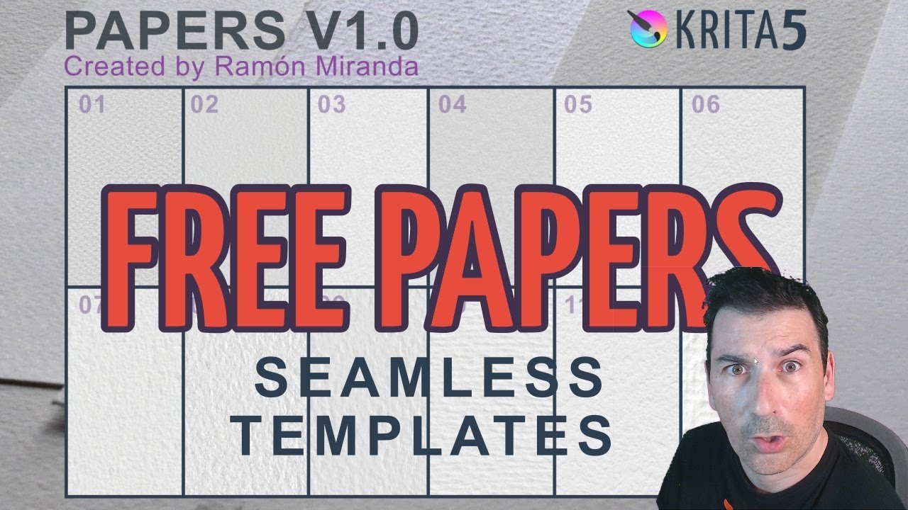 12 FREE Papers for Krita 2025  Templates  Thanks for 100K