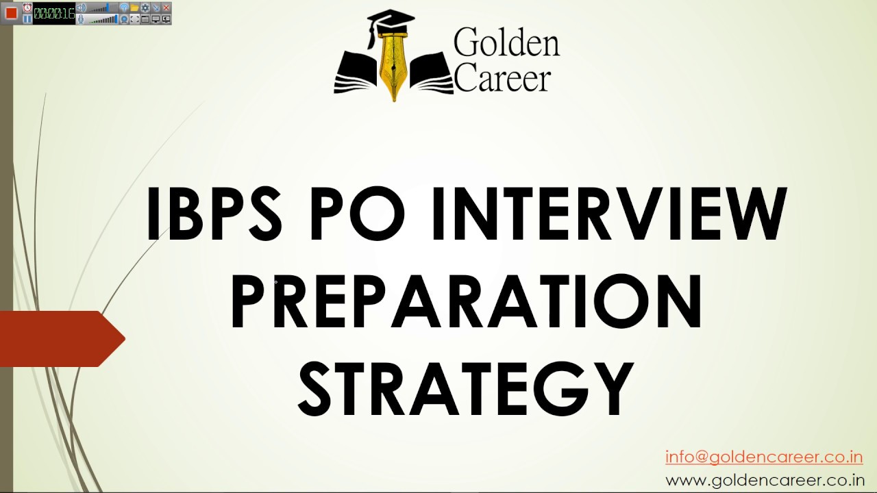 IBPS PO Interview preparation strategy - 2018