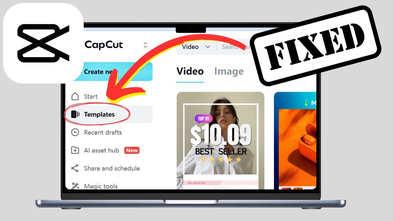 Как исправить ошибку, из-за которой шаблоны CapCut не отображаются на ПК/ноутбуке