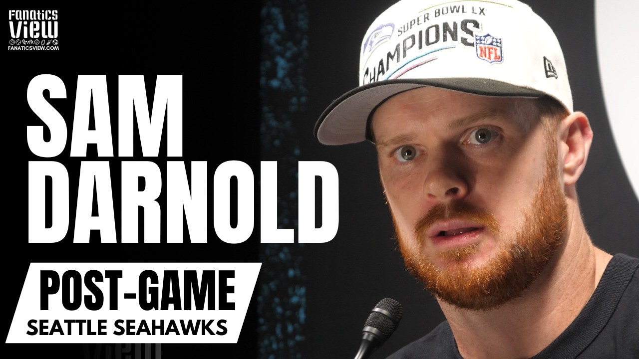 Sam Darnold Reacts to Seattle Seahawks Winning Super Bowl vs. New England, JOURNEY from NY Jets