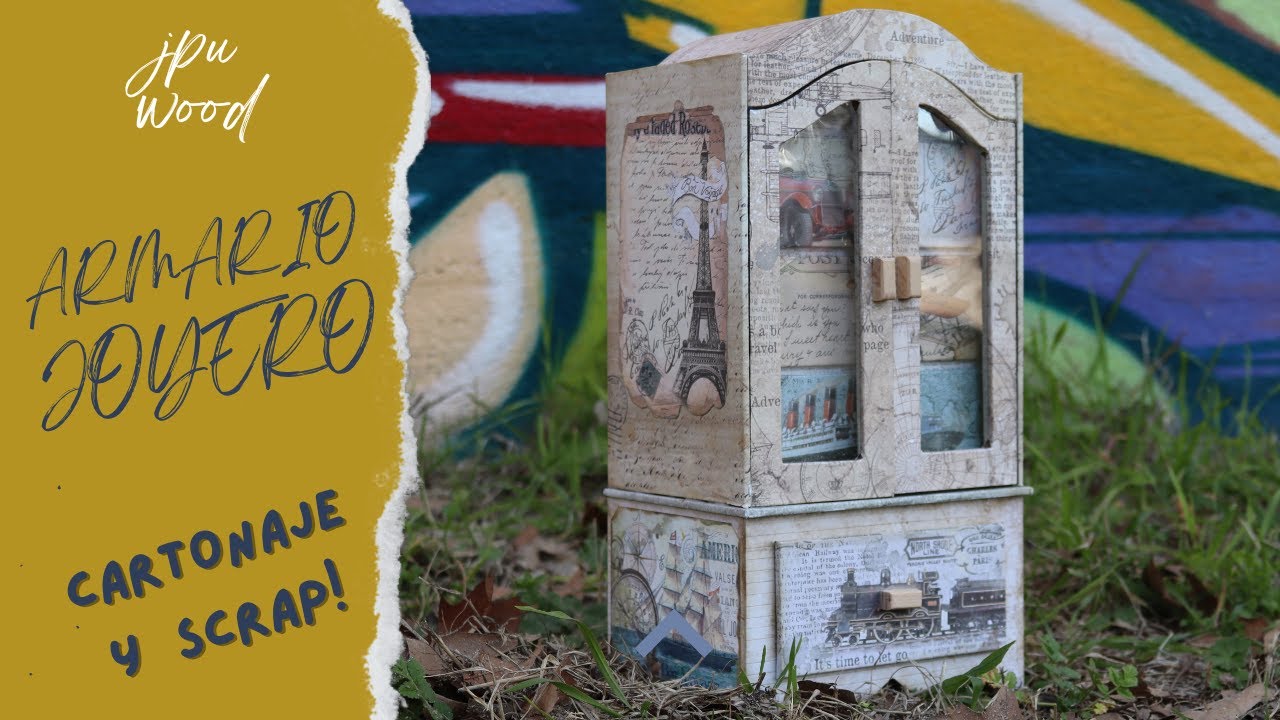 ✂️📏Scrapbooking y Cartonaje - Patrones Gratis: Armario Joyero DIY 🚪