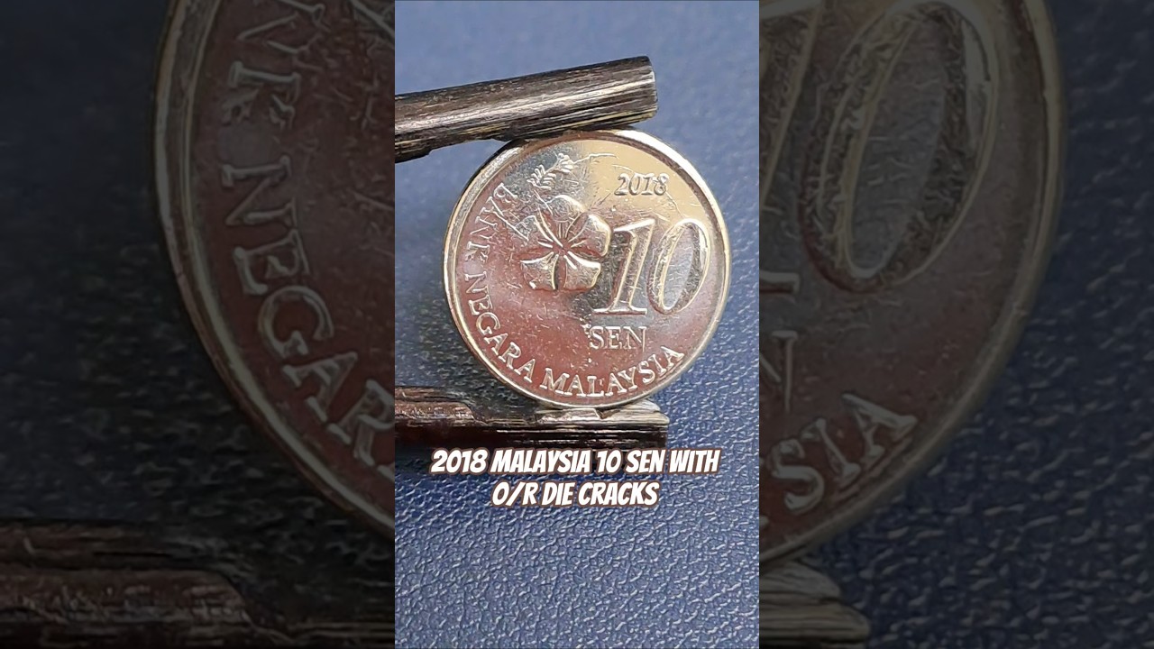 2018 Malaysia 10 Sen with O/R Die Cracks #shorts #errorcoins #errorcoin