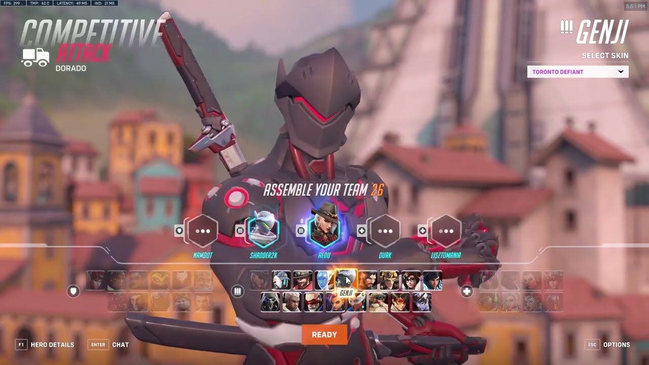 Overwatch 2 Rank 1 Genji Pro Shadder2k Assassin Of Dorado