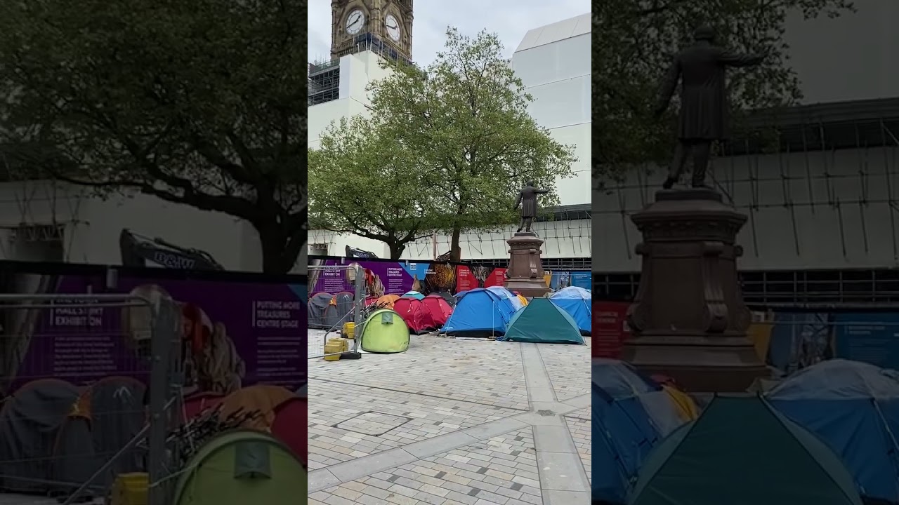 Manchester City Centre - we still have people living in tents.