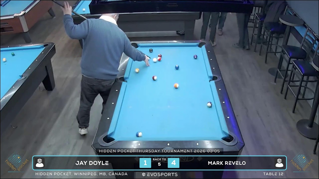 JAY DOYLE vs MARK REVELO - HIDDEN POCKET - TABLE 12 | EvoSports