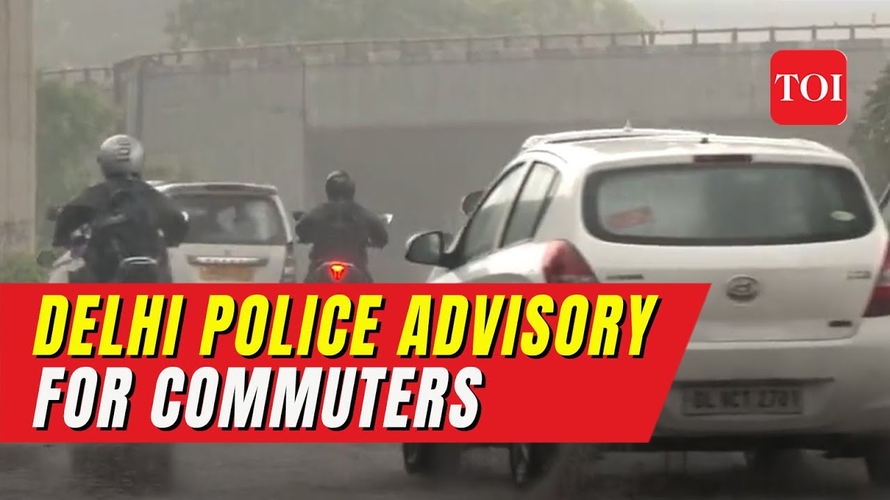 Delhi: Heavy waterlogging disrupts traffic on NH-48, commuters advised to plan alternatives