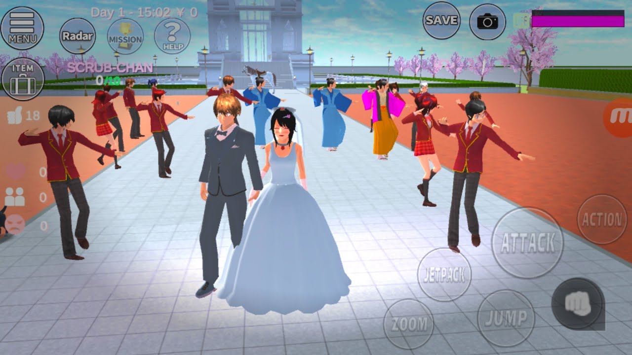 هذه اللعبة اجمل من حياتي this game is the most beautiful of my life  😭😂wedding seremony