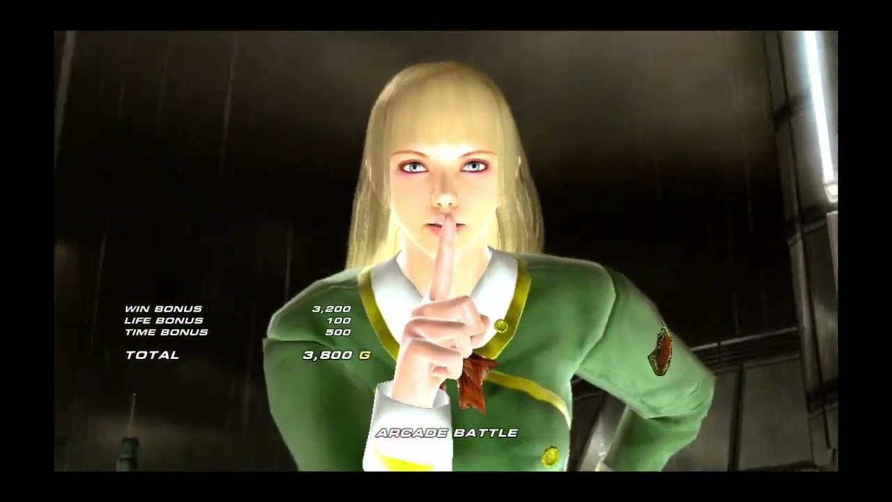 Tekken 6 arcade mode Lili school uniform