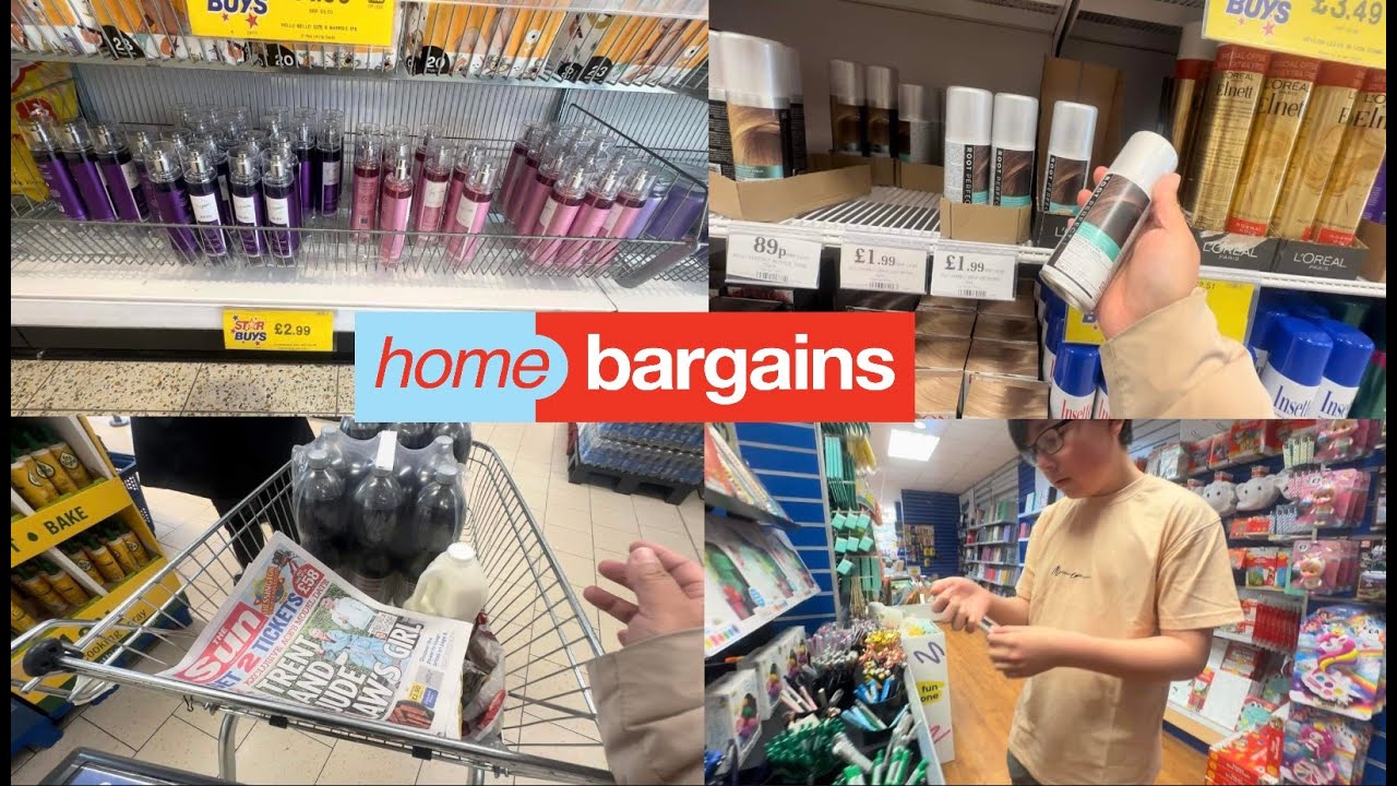 MORRISONS, HOME BARGAINS, LILD & M&S QUICK SHOPPING