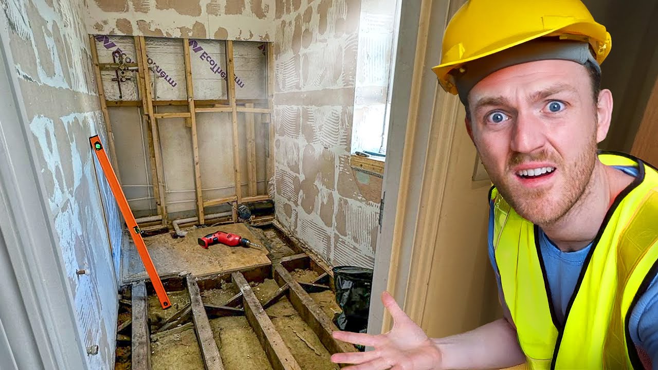 DIY Bathroom Renovation from Scratch (Cowboy Builders Left This Behind)