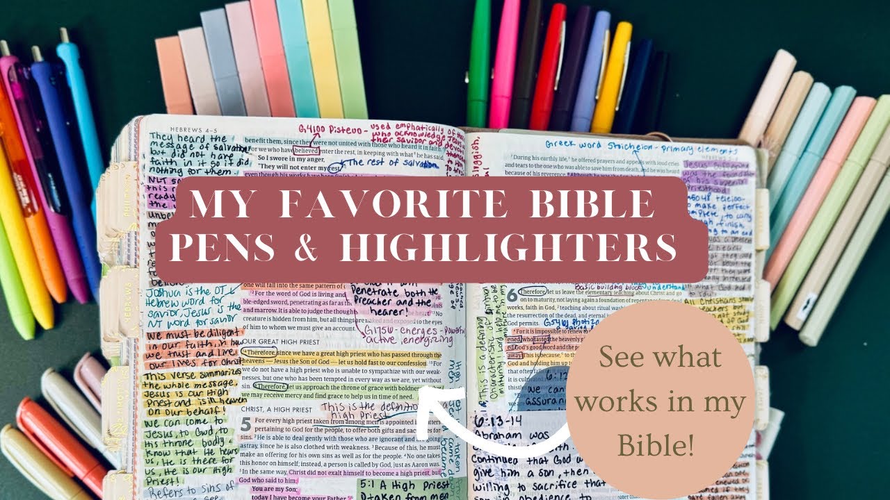 MY FAVORITE BIBLE PENS & HIGHLIGHTERS! See what works in my Bible!