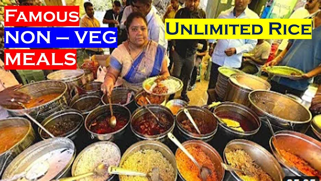 In 3 Hour Food is Sold out |Famous Hyderabad Hardworking Aunty Selling Unlimited Veg & Non Veg Food